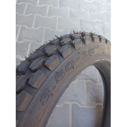 Покришка з камерою 3.50-18 Шипована до мотоцикла Іж