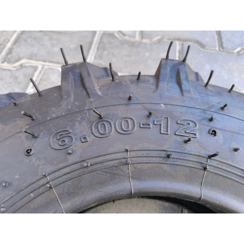 Покришка на мотоблок 6.00-12 з камерою 10 PR ялинка TM Gold City