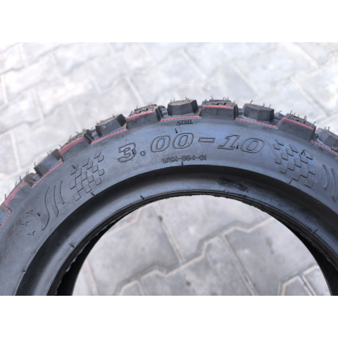 Покришка 3.00-10 безкамерна до скутера Великикий шип WSX-094