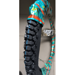 Резина з камерою 2.75-17 шипована покришка на мотоцикл Альфу Дельту Мустанг