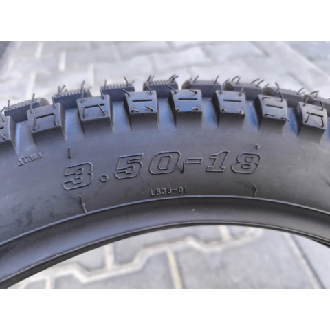 Покришка 3.50-18 з камерою L-838 Кубік Мотошина до мотоцикла Иж 