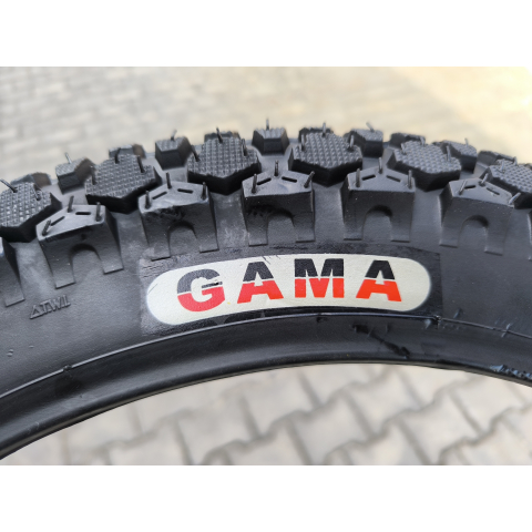 Покришка 2.75-17 з камерою на мотоцикл Альфа Дельта 6PR шипована