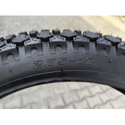 Покришка 2.75-17 з камерою на мотоцикл Альфа Дельта 6PR шипована