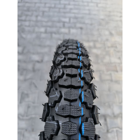 Покришка 2.75-17 з камерою на мотоцикл Альфа Дельта 6PR шипована