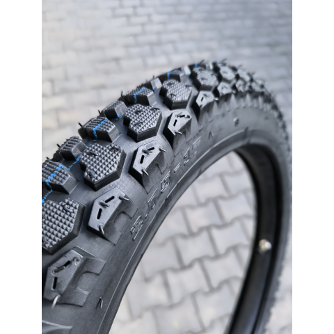 Покришка 2.75-17 з камерою на мотоцикл Альфа Дельта 6PR шипована