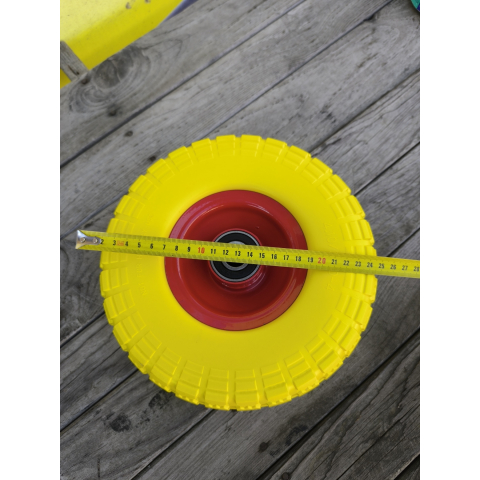 Колесо 4.10/3.50-4 в зборі з пінополіуретану  на тачку/візок