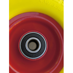 Колесо 4.10/3.50-4 в зборі з пінополіуретану  на тачку/візок