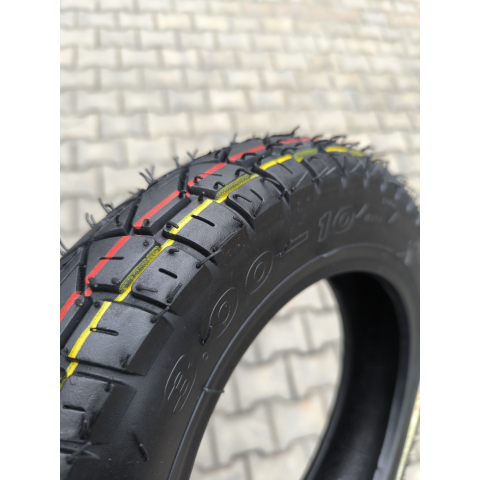 Резина 3.00-10 безкамерка на скутер Хонда дио Ямаха Тайвань SC-124  