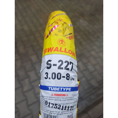 Покришка на скутер 3.00-8 Індонезія S-227 камерна