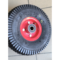 Колесо до тачки 4.10/3.50-4 в зборі з шиною та камерою Deli Tire Індонезія