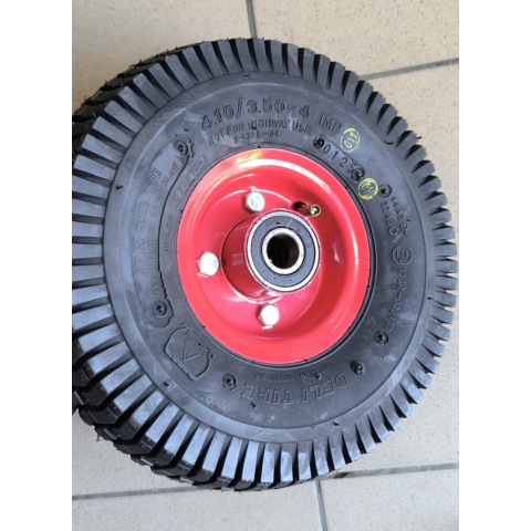 Колесо до тачки 4.10/3.50-4 в зборі з шиною та камерою Deli Tire Індонезія