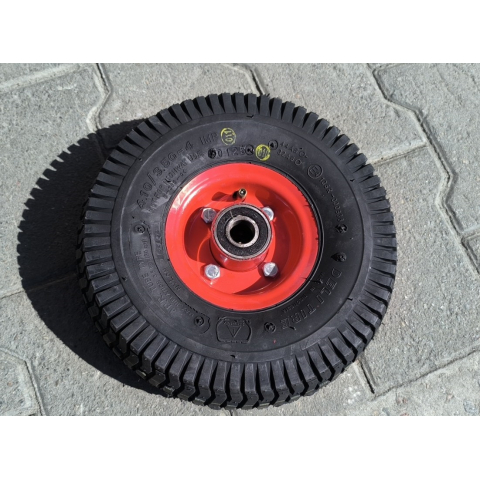 Колесо до тачки 4.10/3.50-4 в зборі з шиною та камерою Deli Tire Індонезія