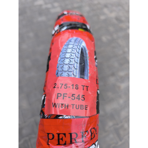 Шина на мотоцикл 2.75-18 з камерою 6 PR траса SC-Tyre SC-545