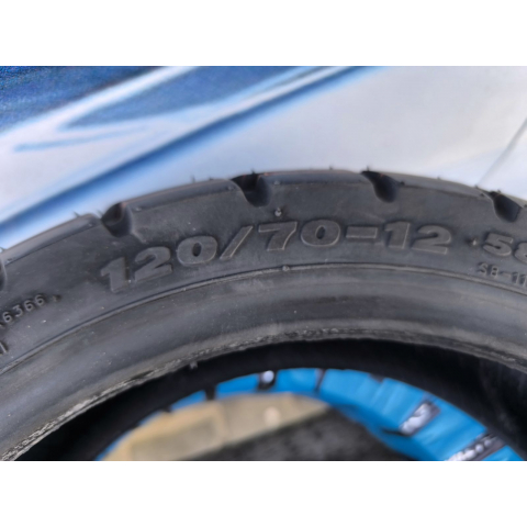 Шина для скутера 120.70-12 безкамерка Індонезія SB-117 