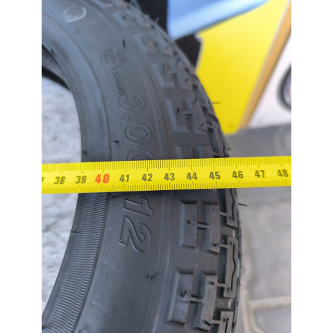 Покришка 3.00-12 (80/90-12) з камерою 4PR до скутера/тачки/причепа