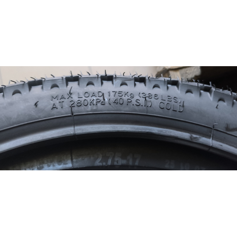 Покришка 2.75-17 з камерою PF 335 Тайвань шипована до мотоцикла
