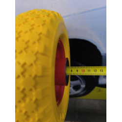 Колесо 2.50-4 Пінополіуретанове в зборі на тачку під вісь 20 мм