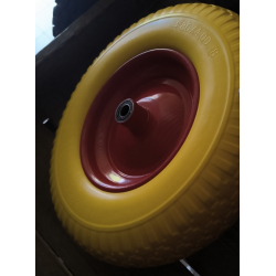 Колесо в зборі 4.80/4.00-8 на тачку з пінополіуретану під вісь 16 мм