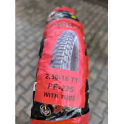 Шина з камерою 2.50-16 Taiwan PF-235 6 PR для мотоцикла Карпати