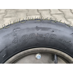 Колесо в зборі 4.00-10 до будівельної тачки Compass під вісь 17 мм та 20 мм