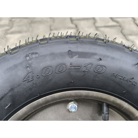 Колесо в зборі 4.00-10 до будівельної тачки Compass під вісь 17 мм та 20 мм