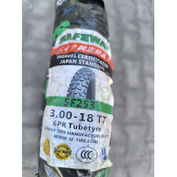 Покришка 3.00-18 з камерою до мотоцикла Минск шипована SF-253 Enduro
