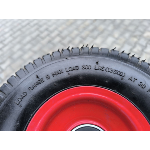 Колесо в зборі 4.10/3.50-4 до тачки під вісь 20 мм Квадрат