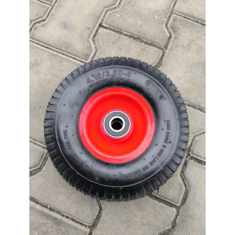 Колесо в зборі 4.10/3.50-4 до тачки під вісь 20 мм Квадрат