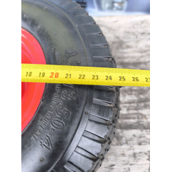 Колесо в зборі 4.10/3.50-4 до тачки під вісь 20 мм Квадрат