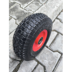 Колесо в зборі 4.10/3.50-4 до тачки під вісь 20 мм Квадрат