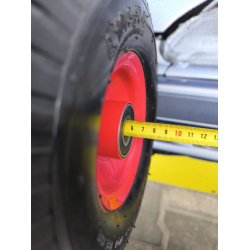 Колесо в зборі 4.10/3.50-4 до тачки під вісь 20 мм Квадрат