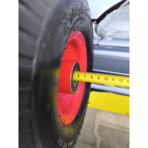 Колесо в зборі 4.10/3.50-4 до тачки під вісь 20 мм Квадрат