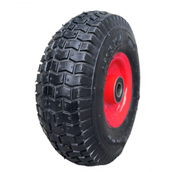 Колесо в зборі 4.10/3.50-4 до тачки під вісь 20 мм Квадрат