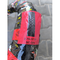 Скат 2.75-17 з камерою Тайвань для мотоцикла Альфа Дельта