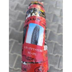 Покришка 2.75-17 з камерою траса SC-Tyre 372 до мотоцикла