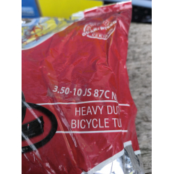 Камера 3.50-10 гнутий вентиль до скутера SERVIS Пакистан