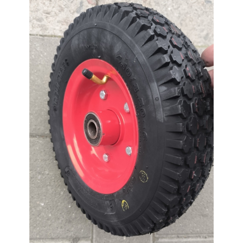 Колесо в зборі 4.10/3.50-6 Deli Tire Індонезія під вісь 20 мм до тачки