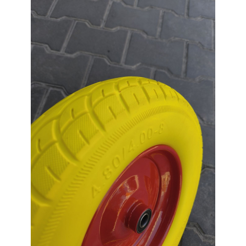 Колесо в зборі 4.80/4.00-8 на тачку з пінополіуретану під вісь 16 мм
