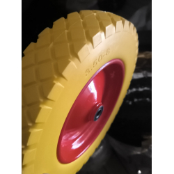 Колесо на тачку 3.50-8 з пінополіуретану під вісь 16 мм