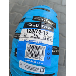 Покришка безкамерна 120.70-12 на скутер SВ-124 Deli Tire Індонезія 