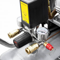 Компресор двоциліндровий ремінний 2.5кВт 396л/хв 10бар 100л (2 крана) Sigma (7044151)