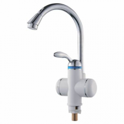 Кран-водонагрівач проточний LZ 3.0кВт 0,4-5бар для кухні гуска вухо на гайці AQUATICA