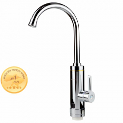 Кран-водонагрівач проточний HZ 3.0кВт 0,4-5бар для кухні гуска вухо на гайці (C)