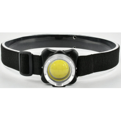 Ліхтар Quantum налобний акумуляторний  Lucky LED COB + Мicro USB кабель в комплекті