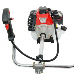 Мотокоса 1.85 кВт, 52 см³, котушка, 3-лопатевий ніж, плечовий ремінь (комплект з двох частин вал + двигун) INTERTOOL DT-2232