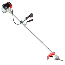 Мотокоса 1.85 кВт, 52 см³, котушка, 3-лопатевий ніж, плечовий ремінь (комплект з двох частин вал + двигун) INTERTOOL DT-2232