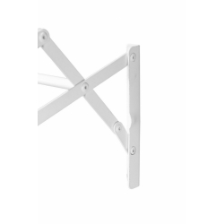 Сушарка для одягу розкладна MASTERTOOL 500 мм 8 перекладин біла 92-1758