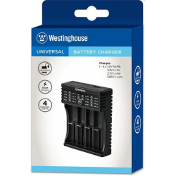 Зарядний пристрій Westinghouse WBC-011-CB для 4-х акумуляторів з функцією Power Bank